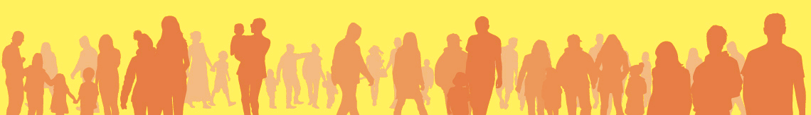  Titelbild mit Schatten von unterschiedlichen Personen